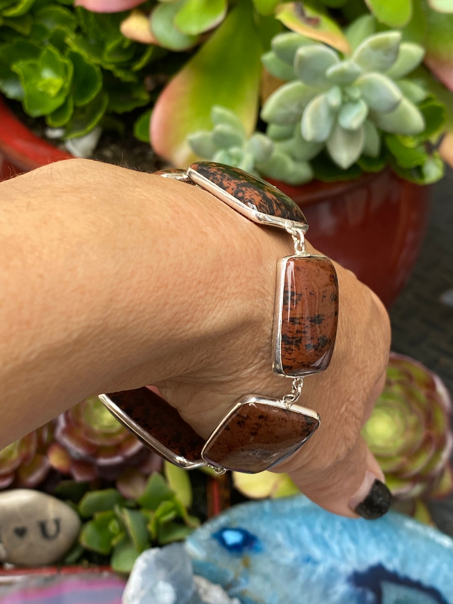 Mahogany Obsidian Bracelet