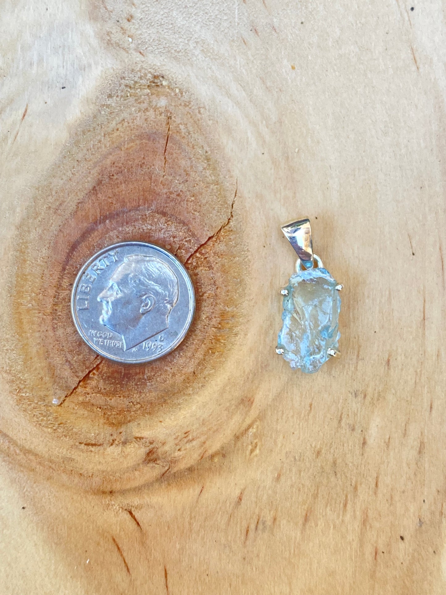 Rough Aquamarine Pendant