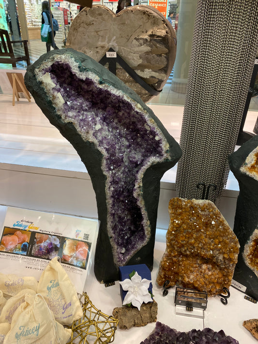 Amethyst & Citrine Angel Wings