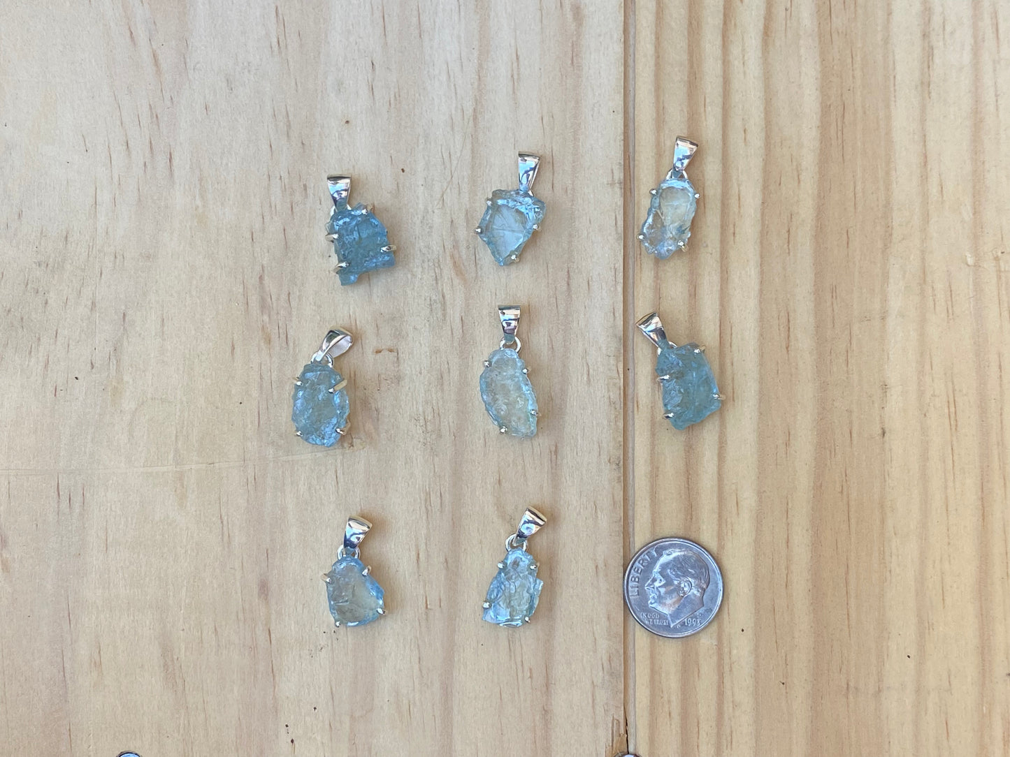 Rough Aquamarine Pendant