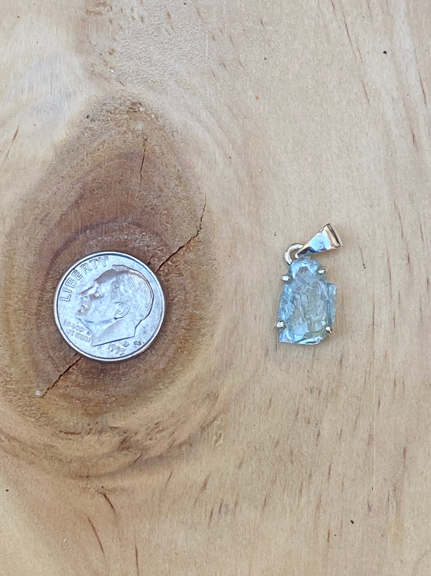 Rough Aquamarine Pendant