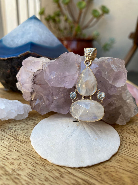 Moonstone & Blue Quartz