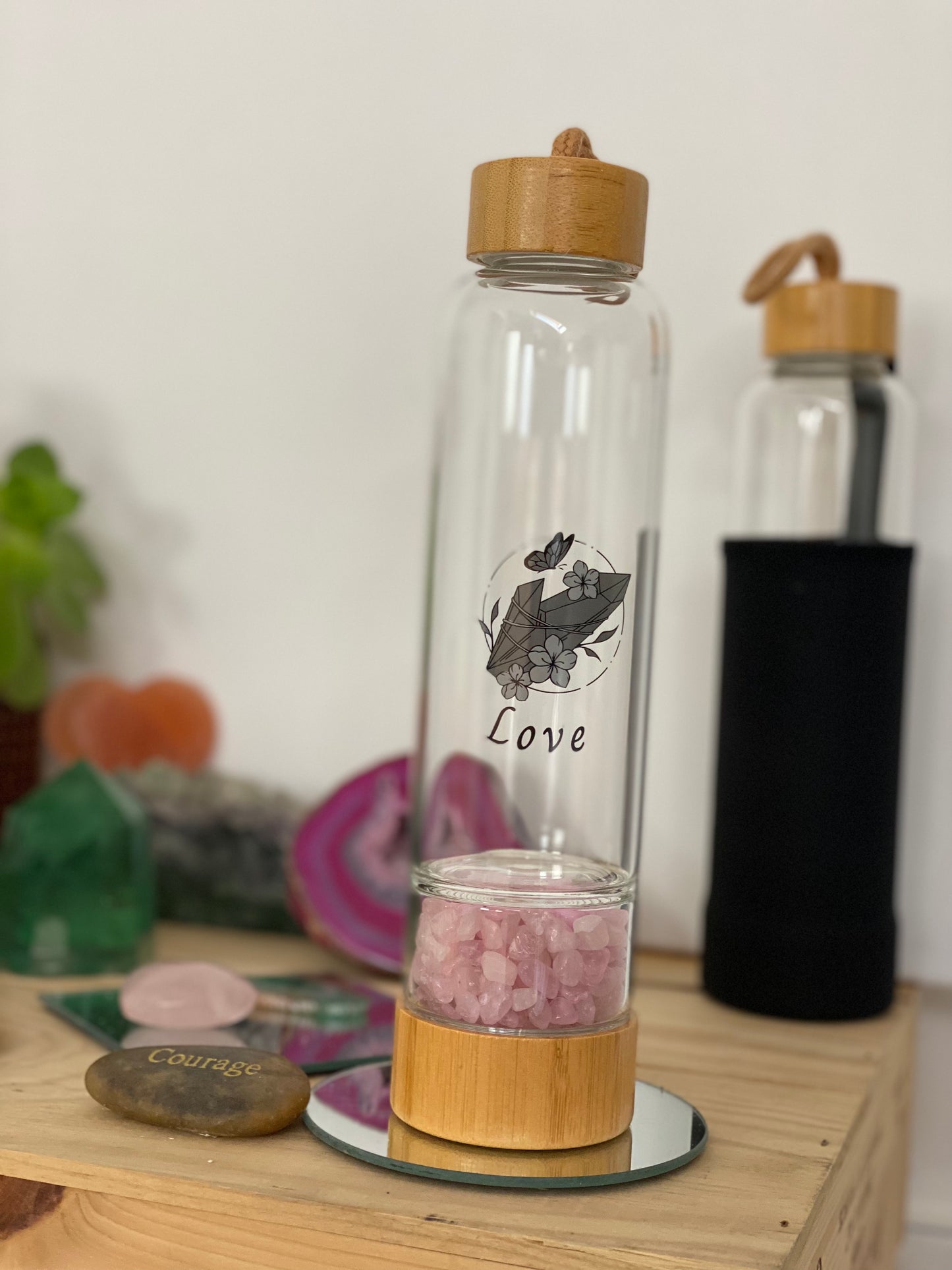 AMETHYST Crystal Elixir Water Bottles