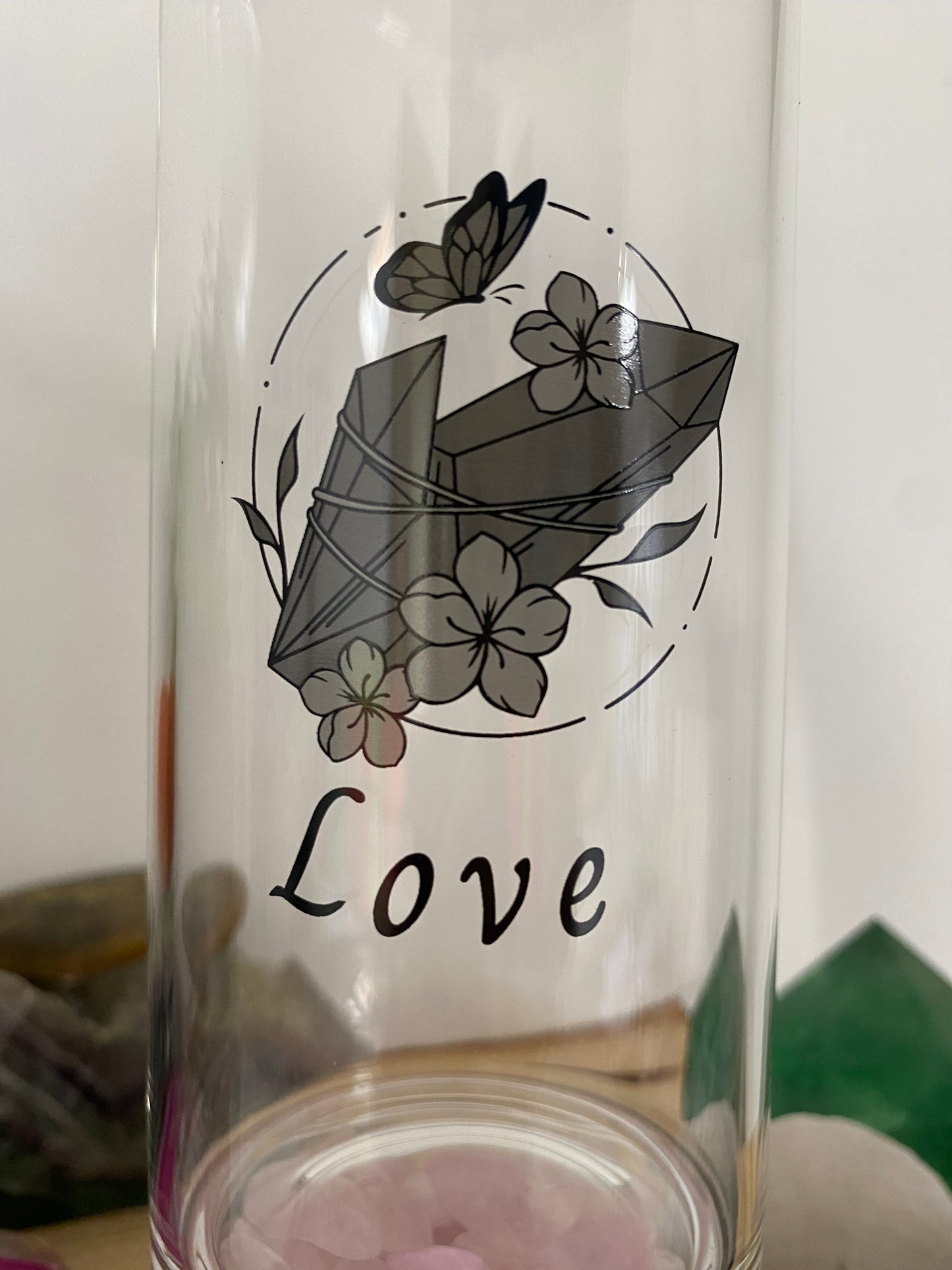 AMETHYST Crystal Elixir Water Bottles