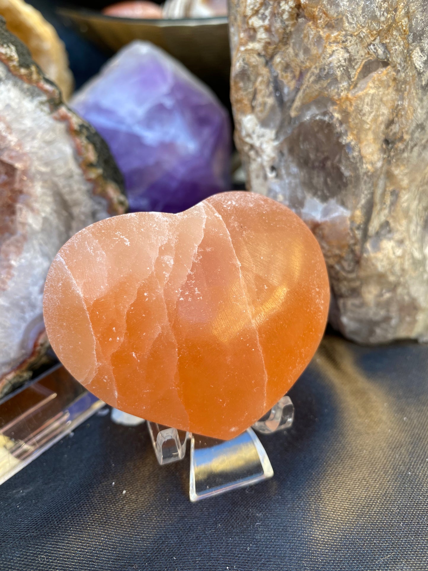 Selenite Hearts