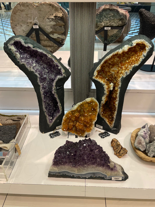 Amethyst & Citrine Angel Wings