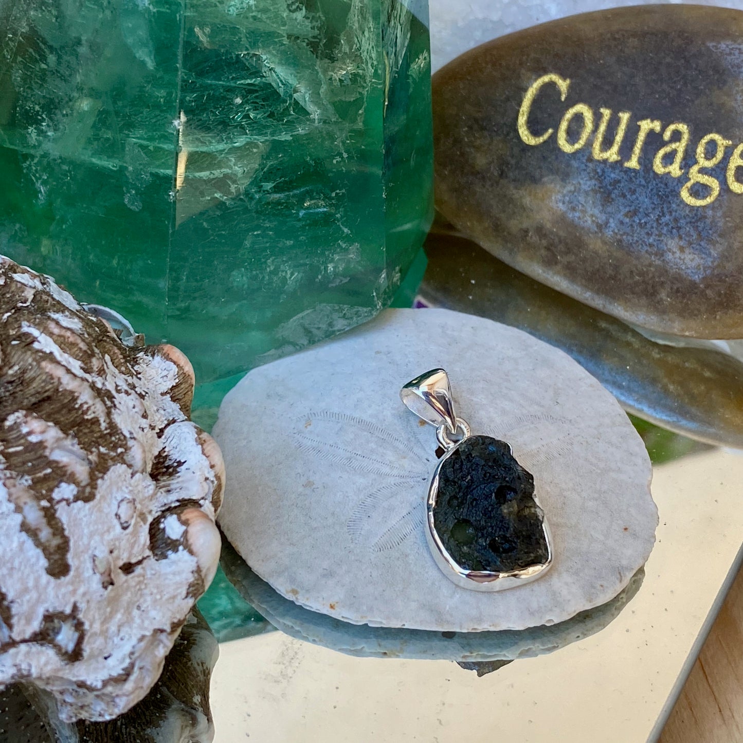 Moldavite Bezel Pendant