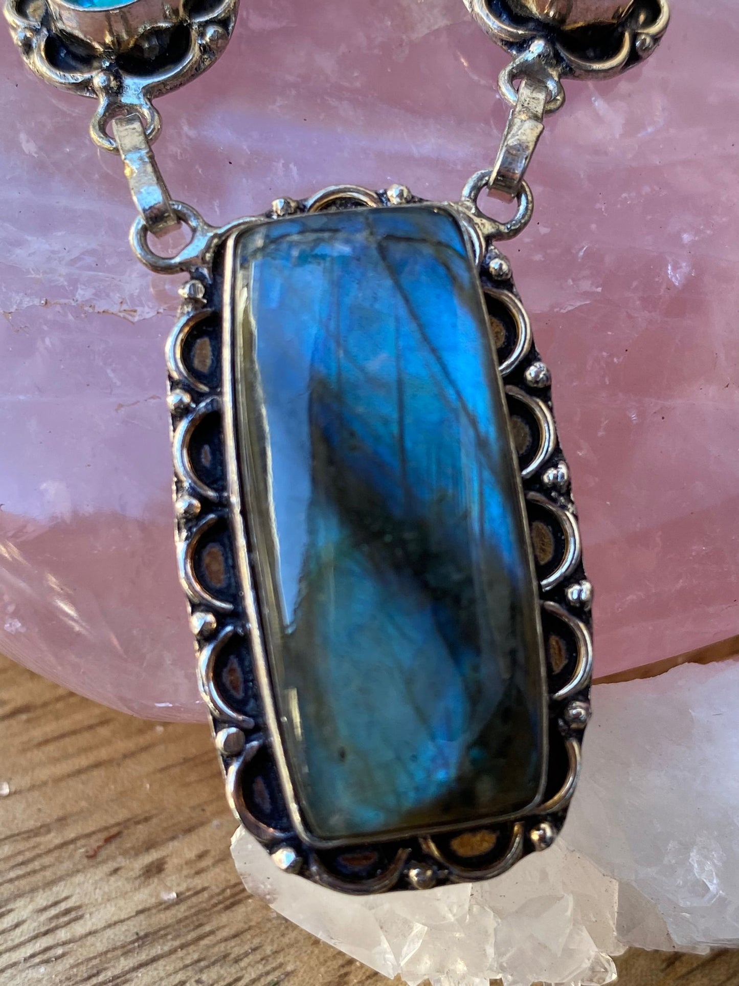 Labradorite & Blue Quartz Necklace