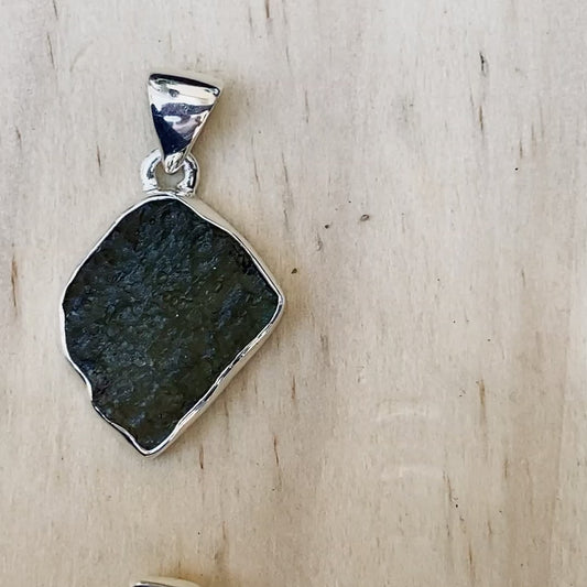 Moldavite Bezel Pendant