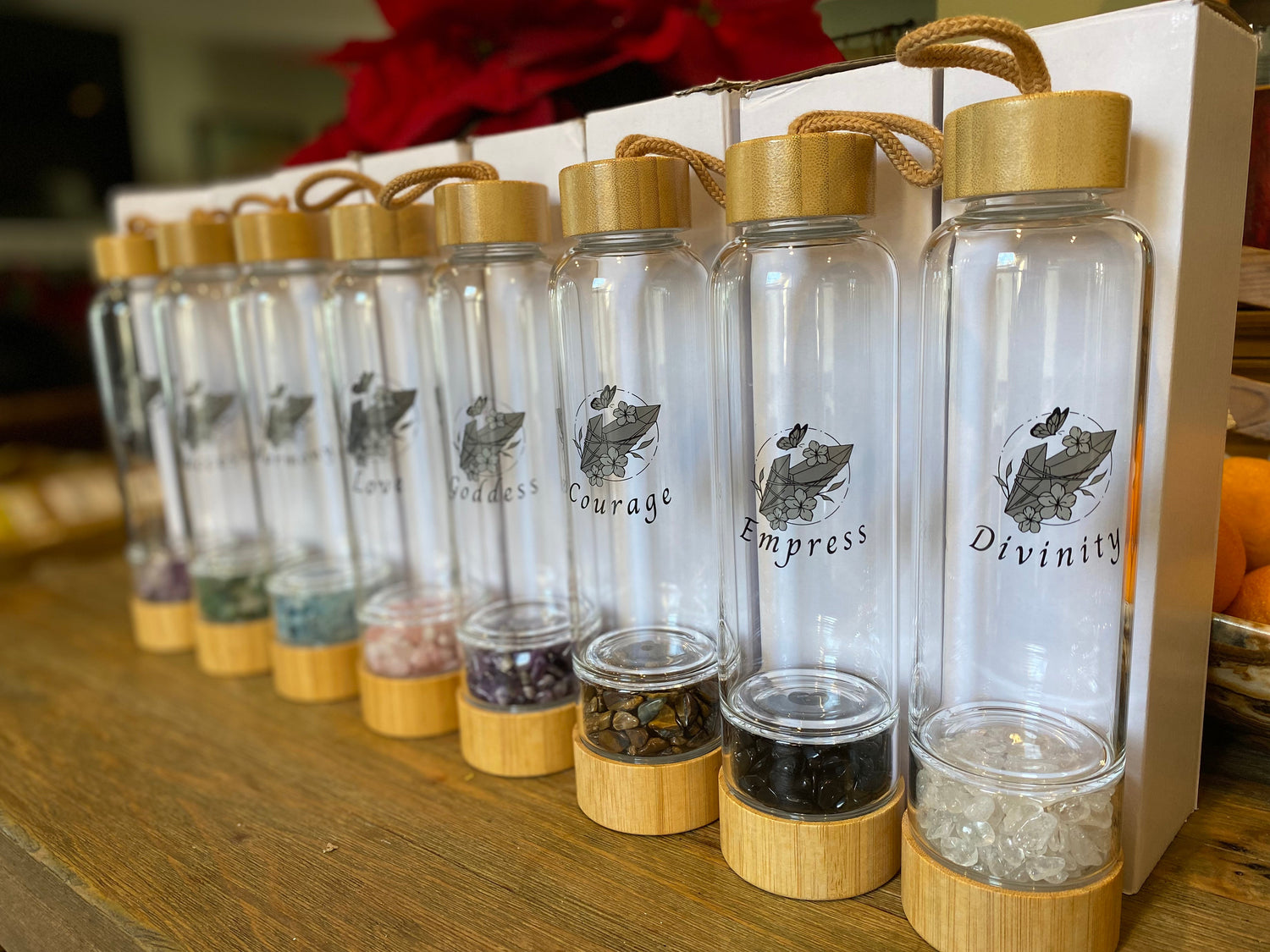 Crystal Elixir Water Bottles