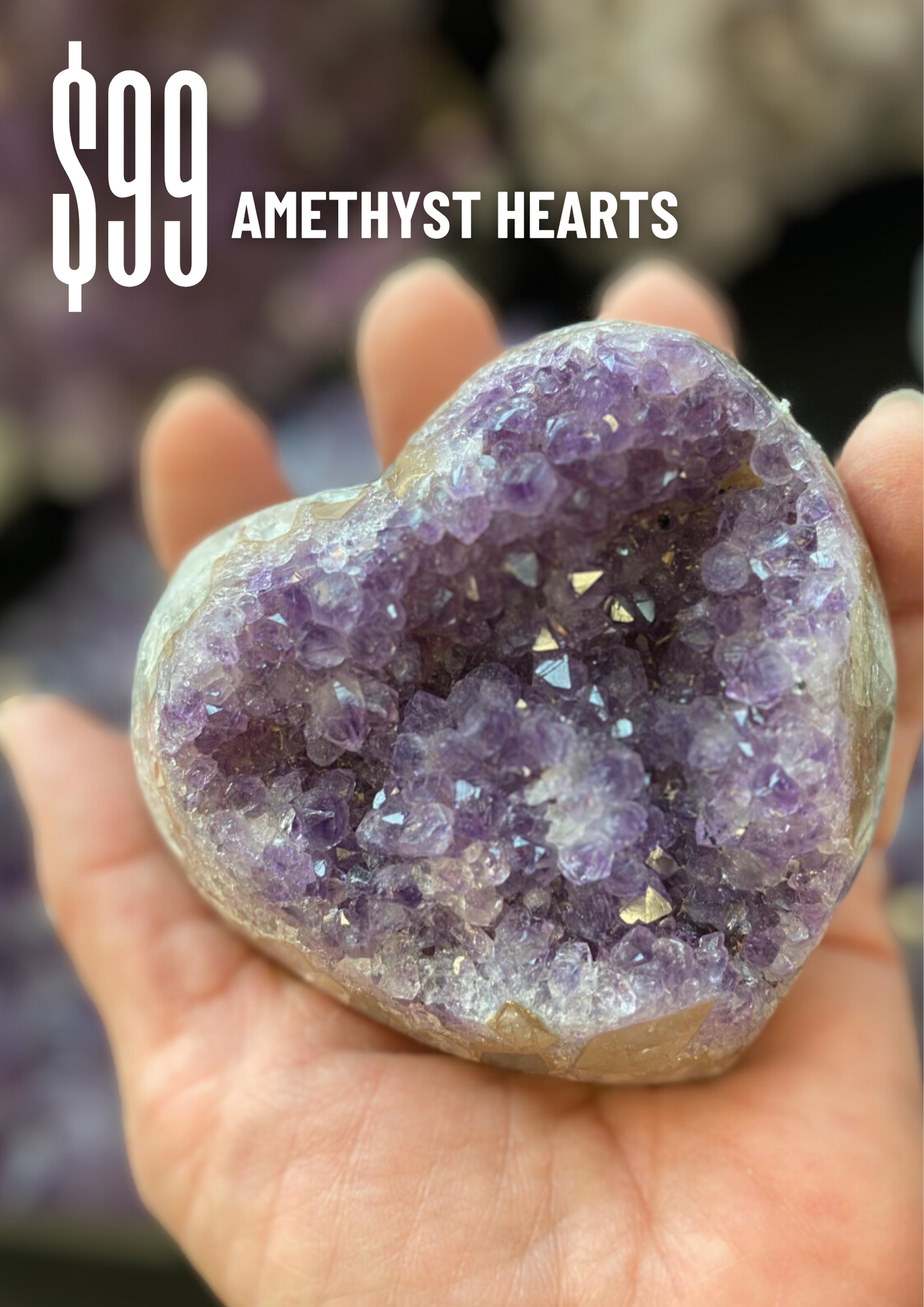 Amethyst Hearts