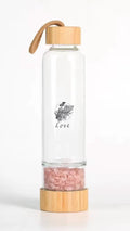 ROSE QUARTZ ~ LOVE Crystal Elixir Water Bottles