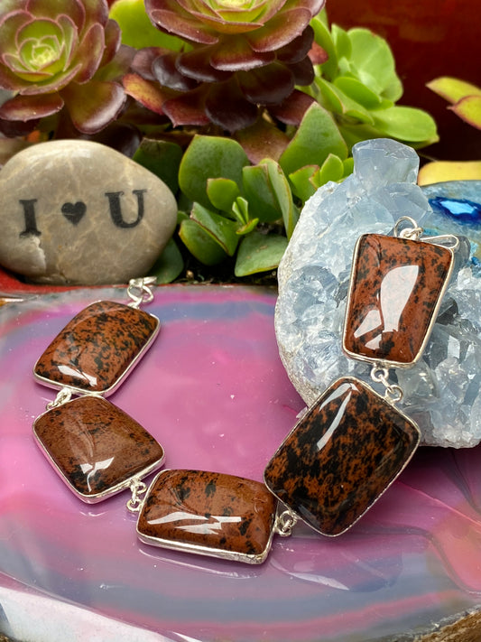 Mahogany Obsidian Bracelet