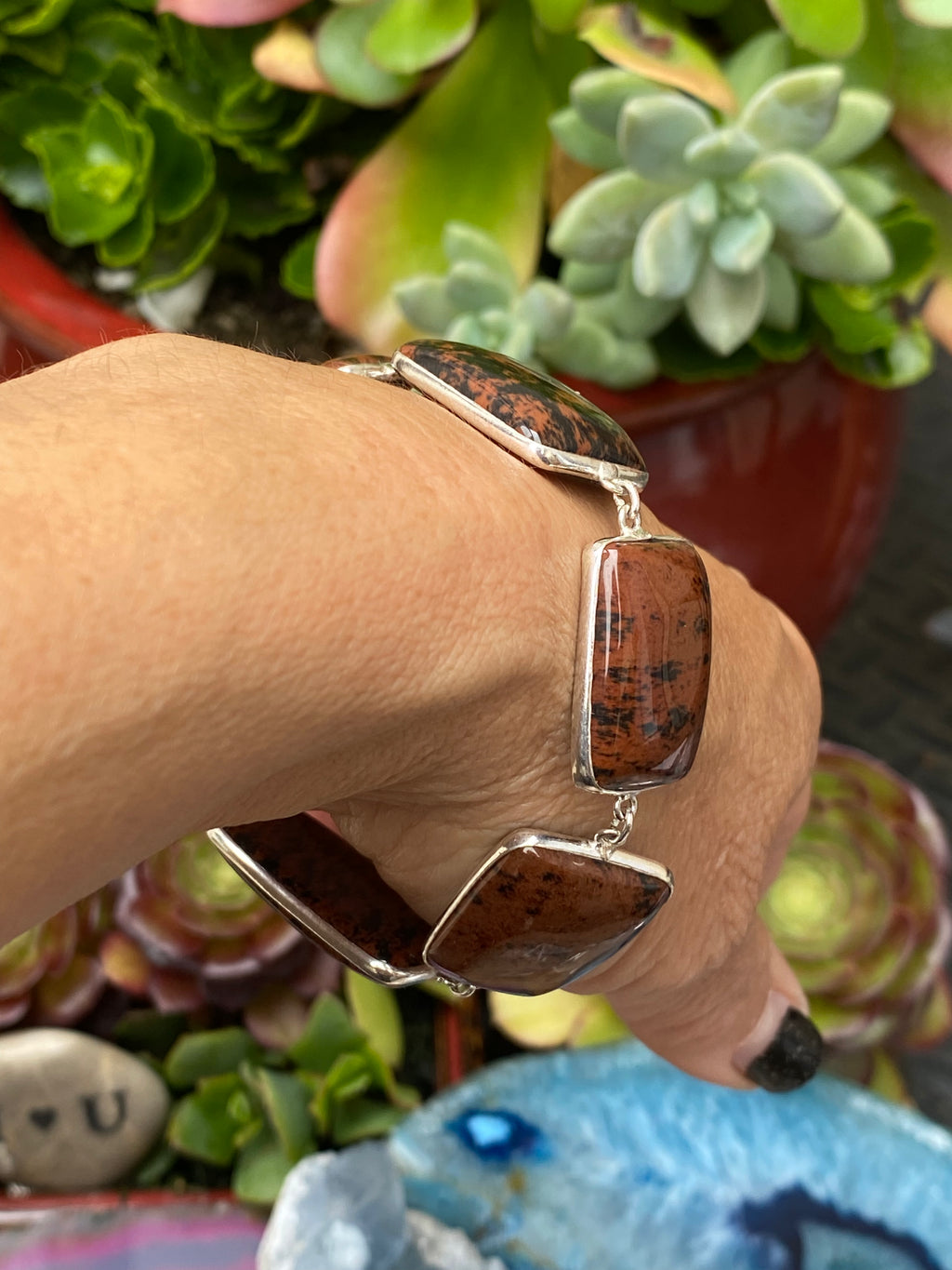 Mahogany Obsidian Bracelet