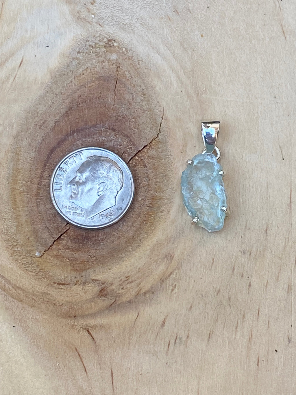 Rough Aquamarine Pendant