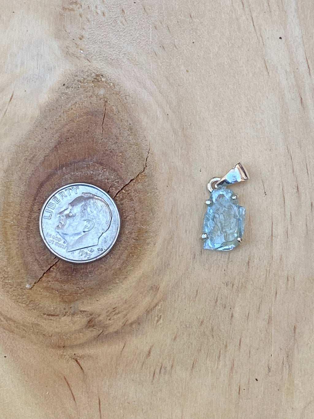 Rough Aquamarine Pendant