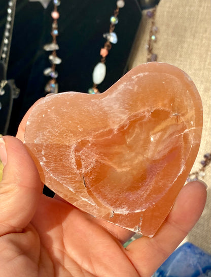 Selenite Hearts Bowls