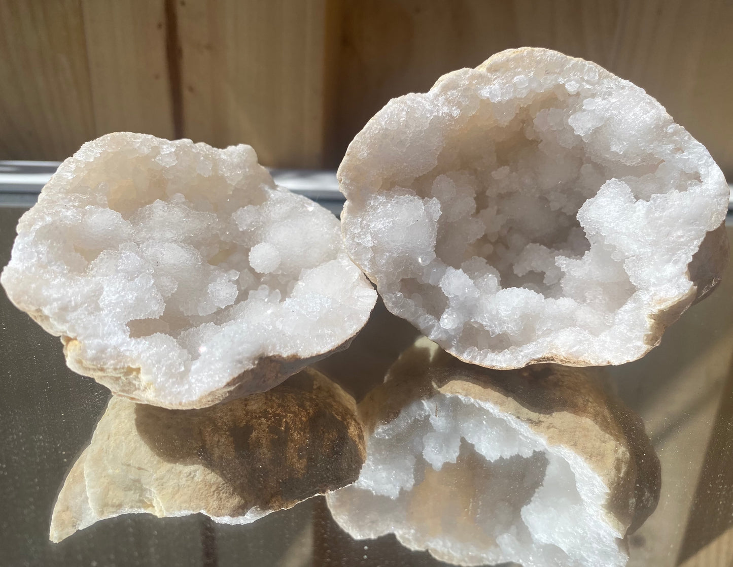 Geode Quartz Crystal Palm size