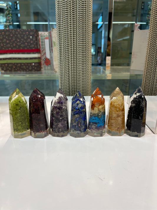 Crystal Obelisk in Resin