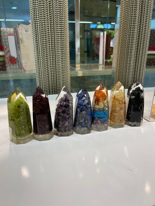 Crystal Obelisk in Resin