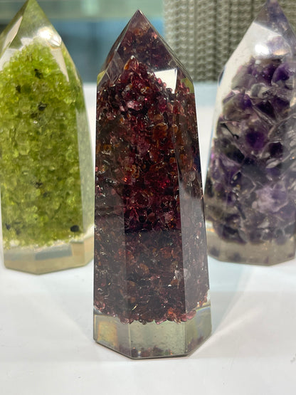 Crystal Obelisk in Resin