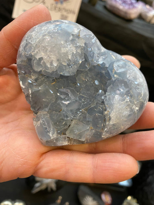 Celestite hearts