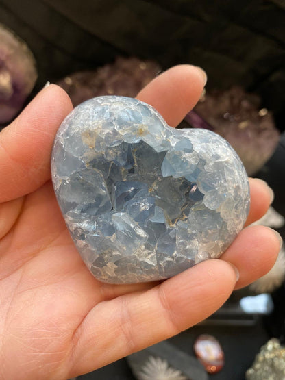 Celestite hearts