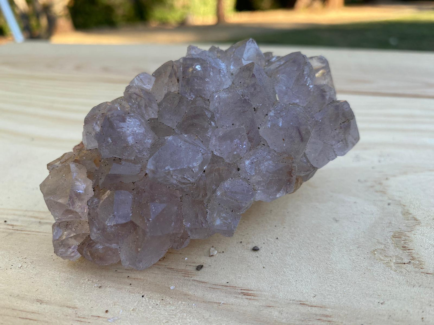 Amethyst Quartz Palm Cluster - Raw Edge