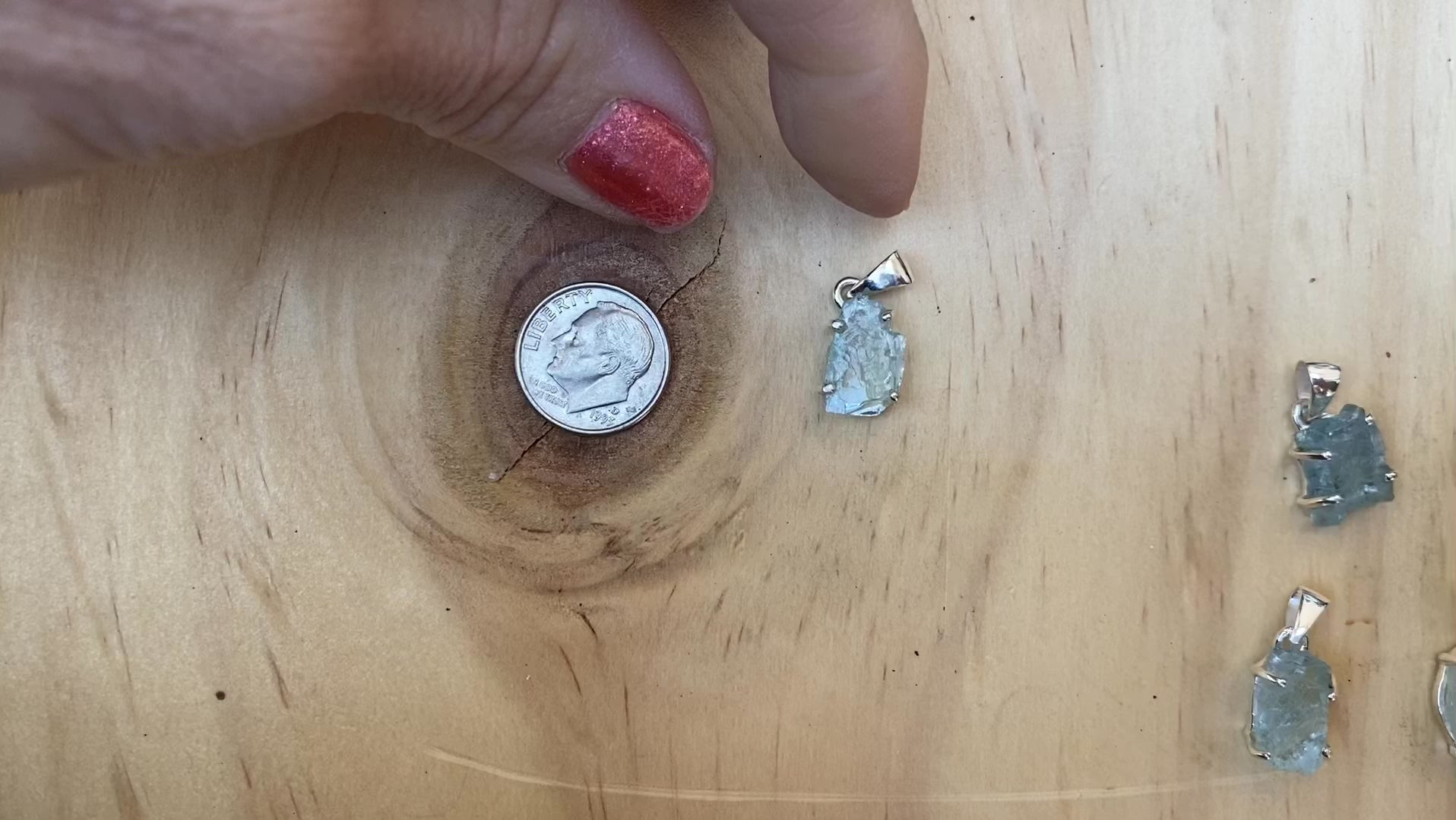 Rough Aquamarine Pendant