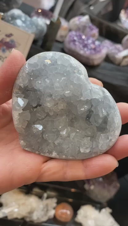 Celestite hearts