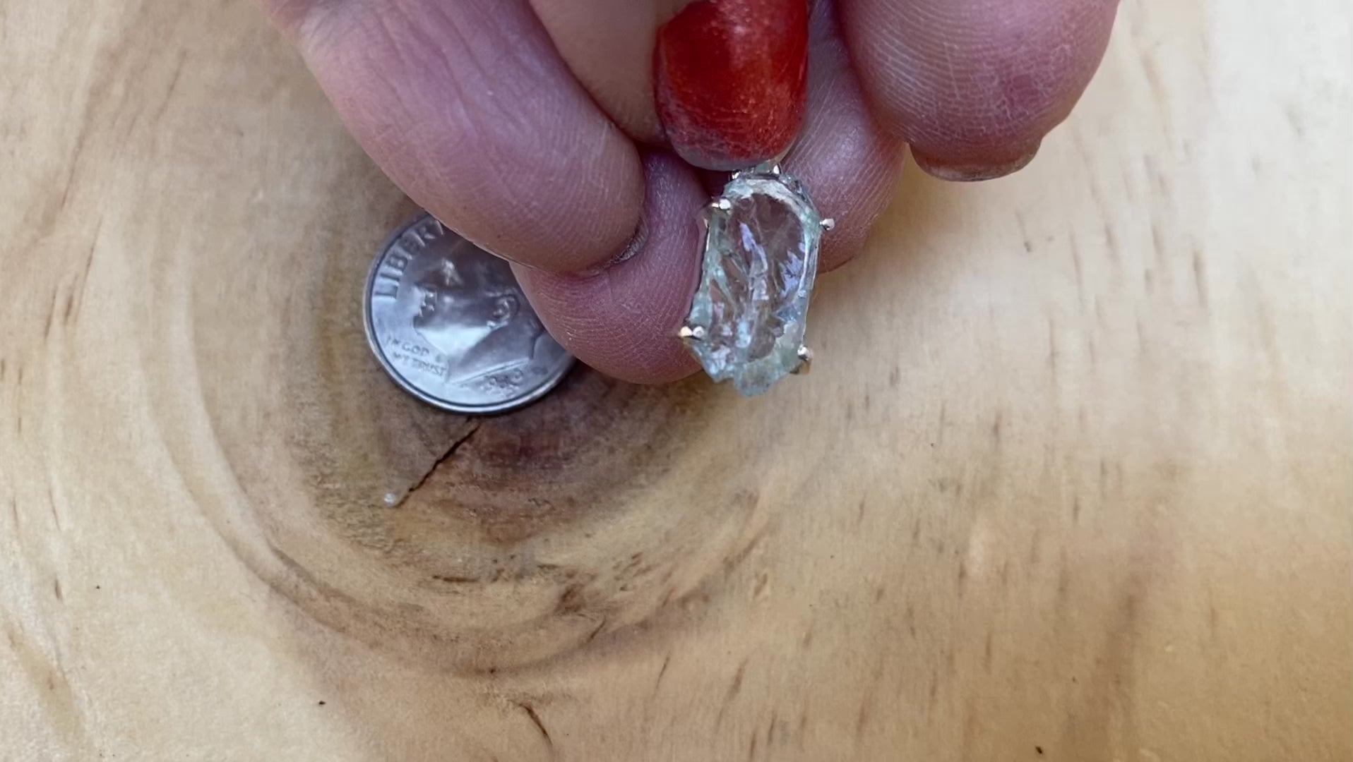 Rough Aquamarine Pendant