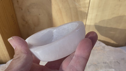 Selenite Hearts Bowls